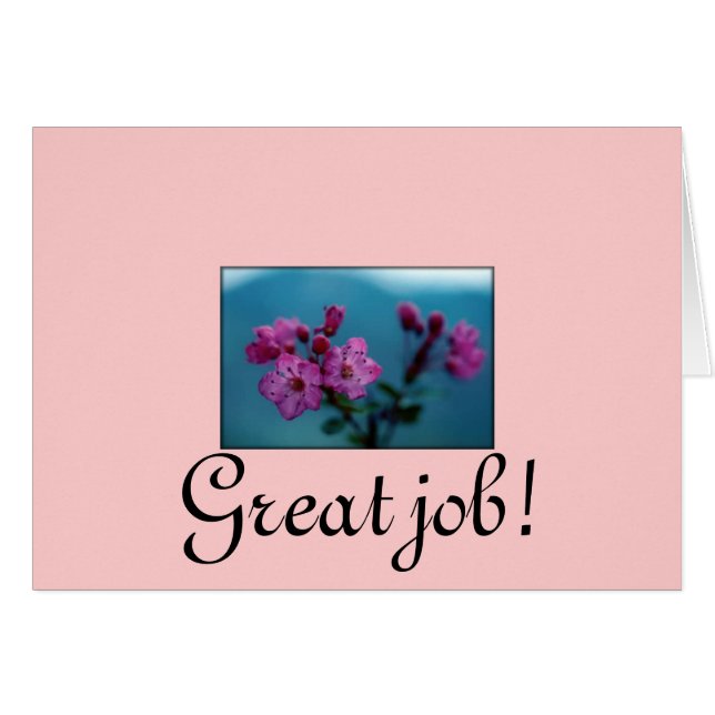 Underbart jobb hälsningskort (Framsidan Horizontal)