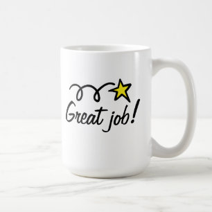 Underbart jobb! Kaffe Mugg-gåva till anställda Kaffemugg