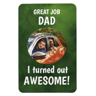 Underbart jobb Pappa... Fars dag Anpassningsbar Ph Magnet