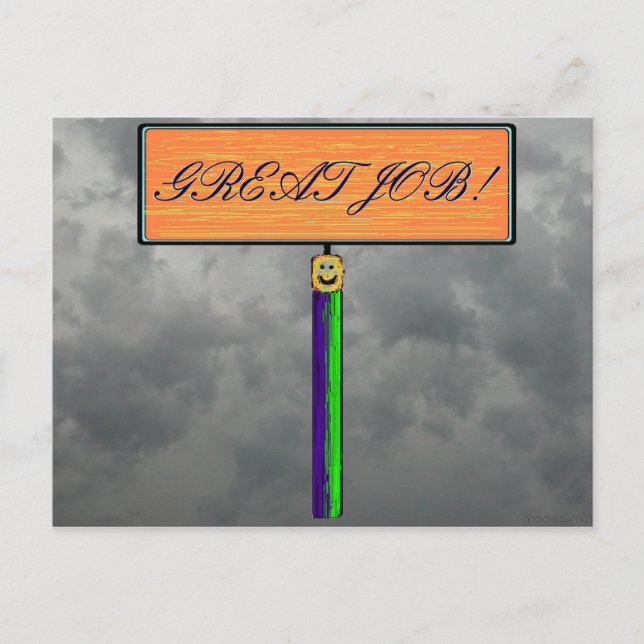 UNDERBART JOBB! Postkort Vykort (Framsida)