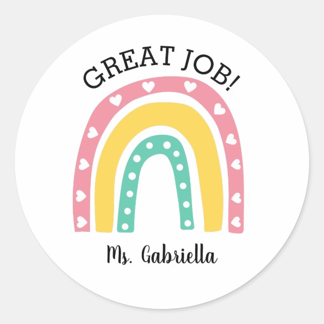 Underbart jobbregn runt klistermärke (Framsida)