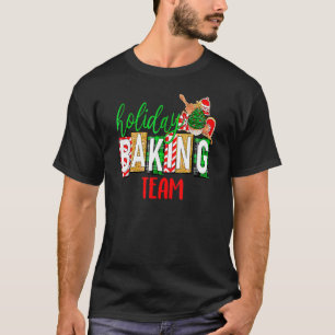 Underbart Julafton Helgdag Baking Team juldräkt T Shirt