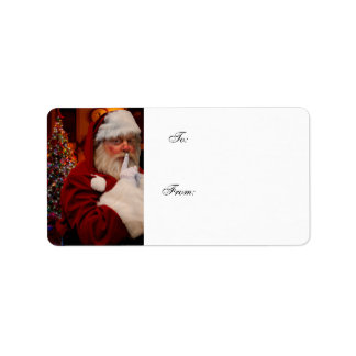 Underbart Julklapp-märke Adressetikett