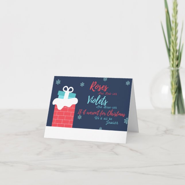 Underbart julkort/judiskt kort (Framsida)