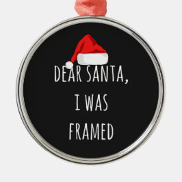 Underbart Kära Santa, jag fick en kul jul Julgransprydnad Metall