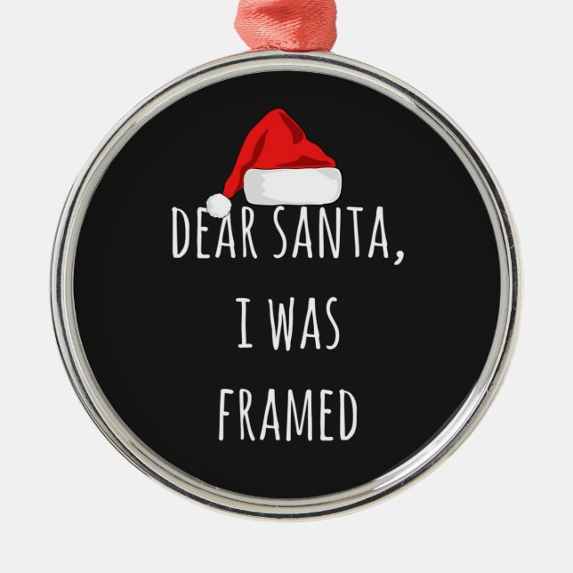 Underbart Kära Santa, jag fick en kul jul Julgransprydnad Metall (Framsidan)