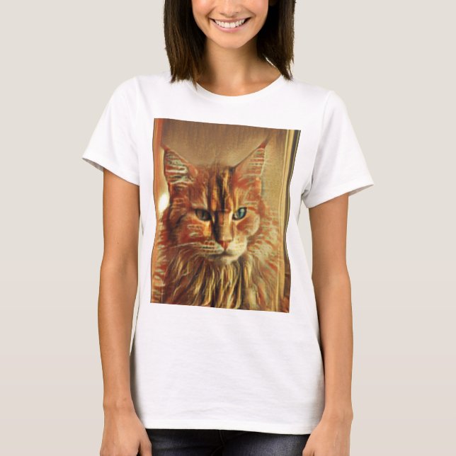 Underbart Katt T Shirt (Framsida)