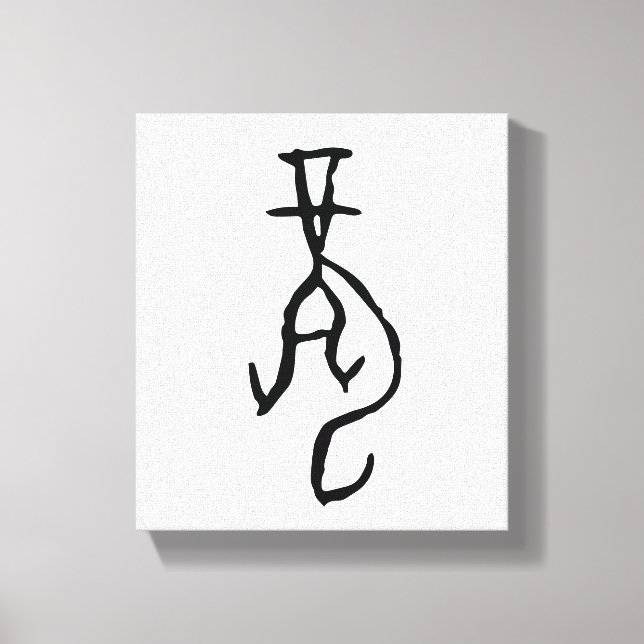 Underbart kinesiskt Zodiac-Dragon#001- Canvastryck (Framsida)