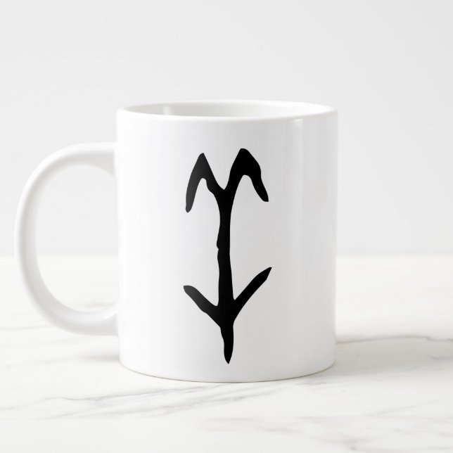 Underbart kinesiskt Zodiac-Goat-#001- Jumbo Mugg (Vänster)