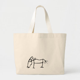 Underbart kinesiskt Zodiac-Horse-#001- Jumbo Tygkasse