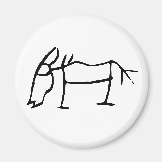 Underbart kinesiskt Zodiac-Horse-#001- Magnet (Framsidan)