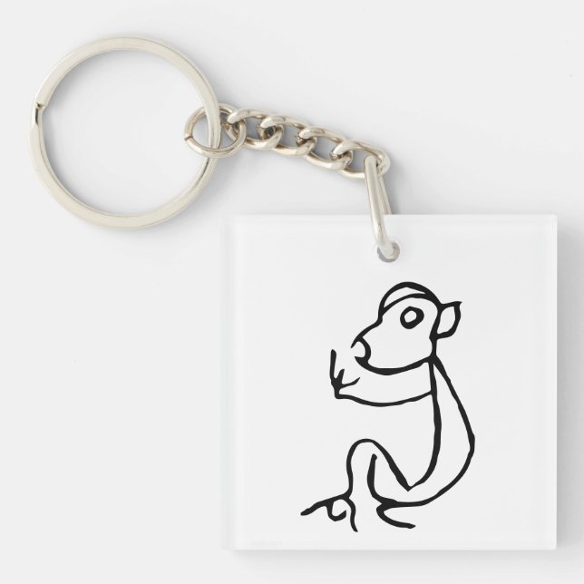 Underbart kinesiskt Zodiac-Monkey-#001- (Framsidan)