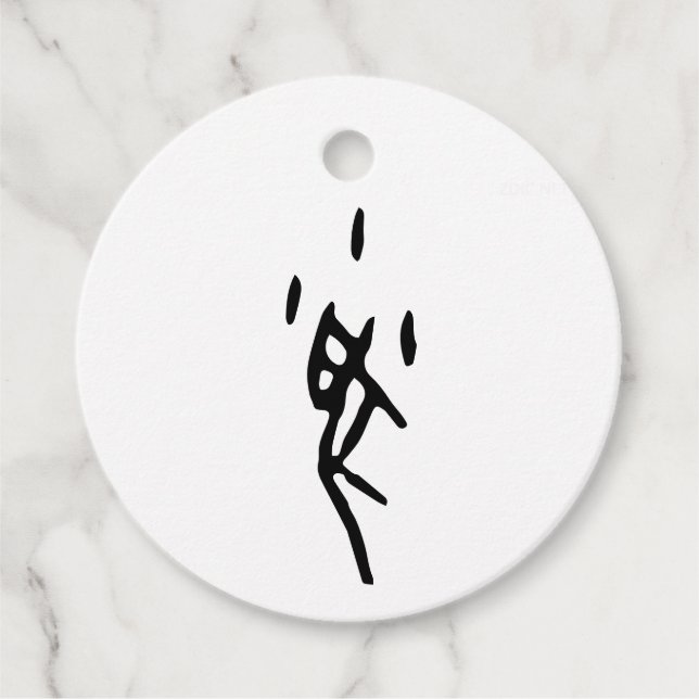 Underbart kinesiskt Zodiac-Råtta-#001- Gåvor Etiketter (Framsida)