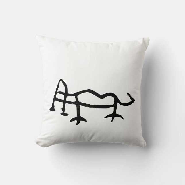 Underbart kinesiskt Zodiac-Tiger-#001- Kudde (Framsida)