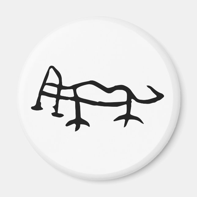 Underbart kinesiskt Zodiac-Tiger-#001- Magnet (Framsidan)