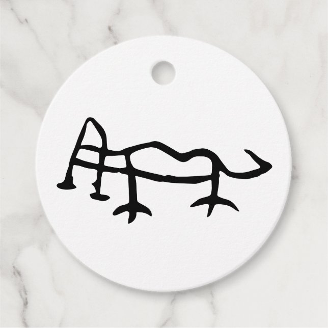 Underbart kinesiskt Zodiac-Tiger- Gåvor Etiketter (Framsida)