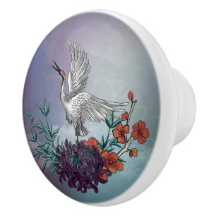 Underbart kran med blommor knopp