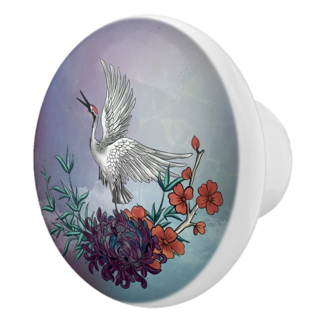 Underbart kran med blommor knopp (Höger)