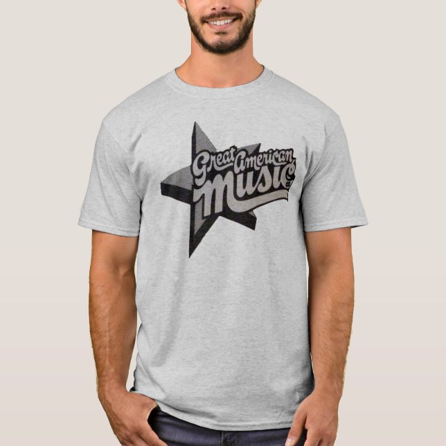 Underbart lager för amerikanmusikrekord t-shirt (Framsida)