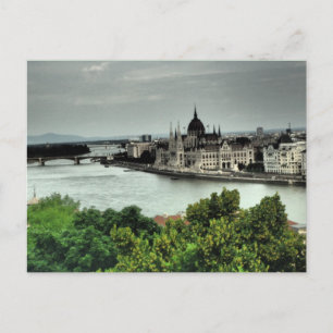 underbart landskapskort från Budapest Vykort