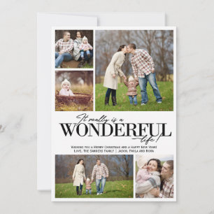 Underbart Life 5 PH Black Brev Julkort