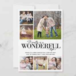 Underbart Life 6 PH Black Brev | Julkort