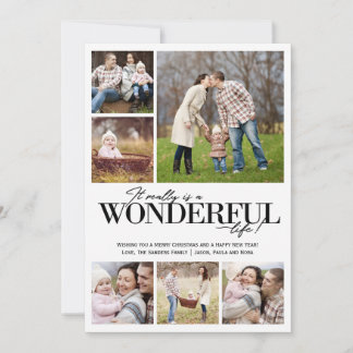 Underbart Life 6 PH Black Brev | Julkort