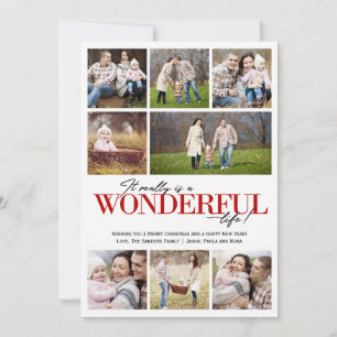 Underbart Life 8 PH Red Brev Julkort
