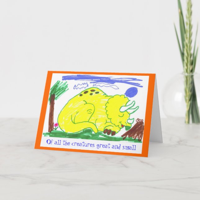 Underbart & litet vid Oktober Kort (Framsida)