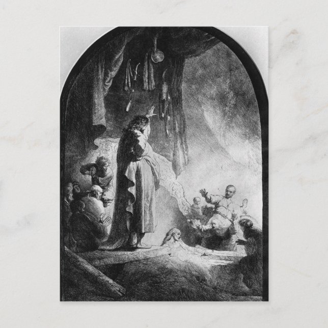Underbart lyfta av Lazarus Vykort (Framsida)