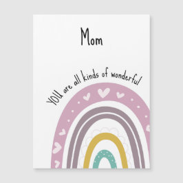 Underbart Mamma Lila Heart Rainbow