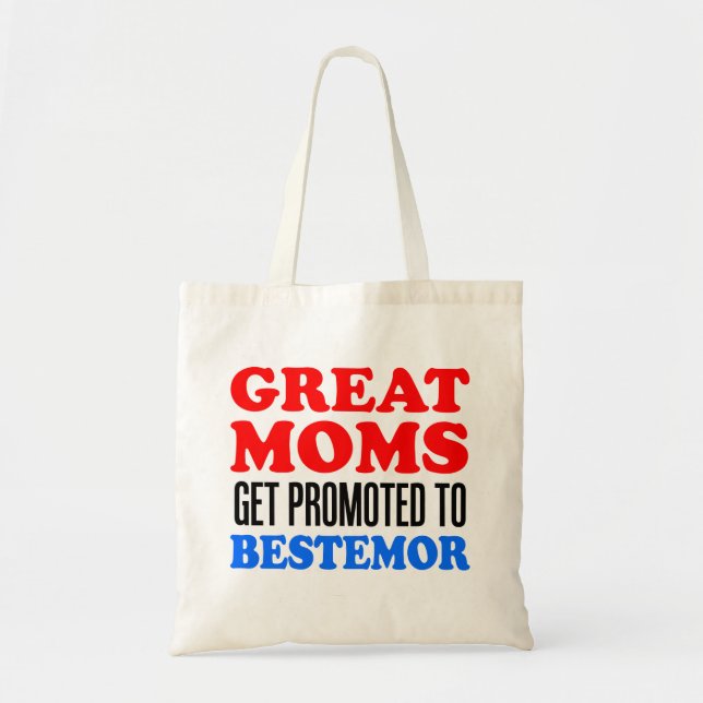 Underbart Mammor befordrad till Bestemor Tote-bag Tygkasse (Framsidan)