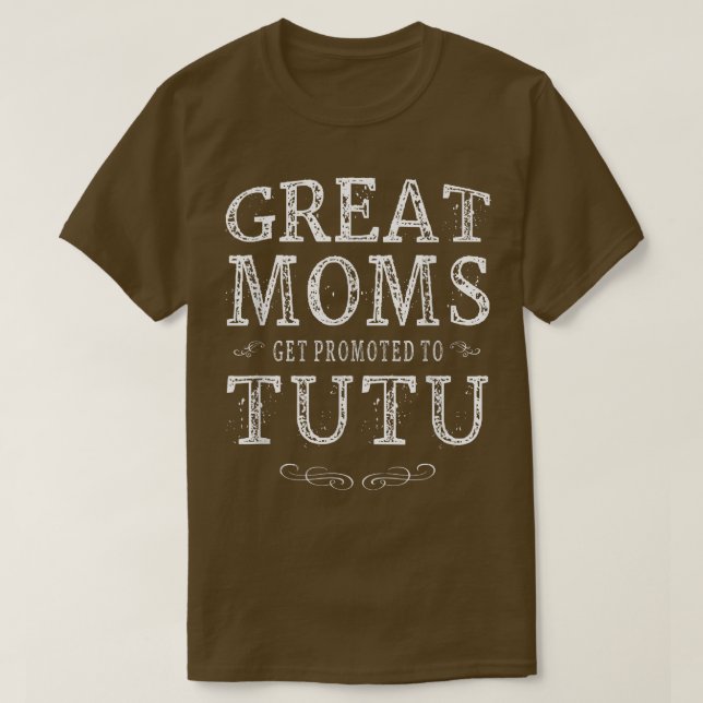 Underbart Mammor befordras till utu Grandma Gift W T Shirt (Design framsida)