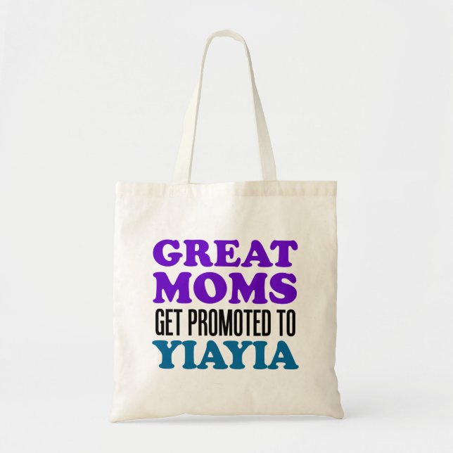 Underbart Mammor befordras till YiaYia Tote Bag Tygkasse (Framsidan)