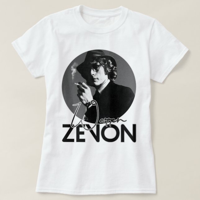 Underbart minne Warren Art Zevon Cute Gift T Shirt (Design framsida)