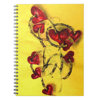 Underbart modernt konstverk för anteckningsbok