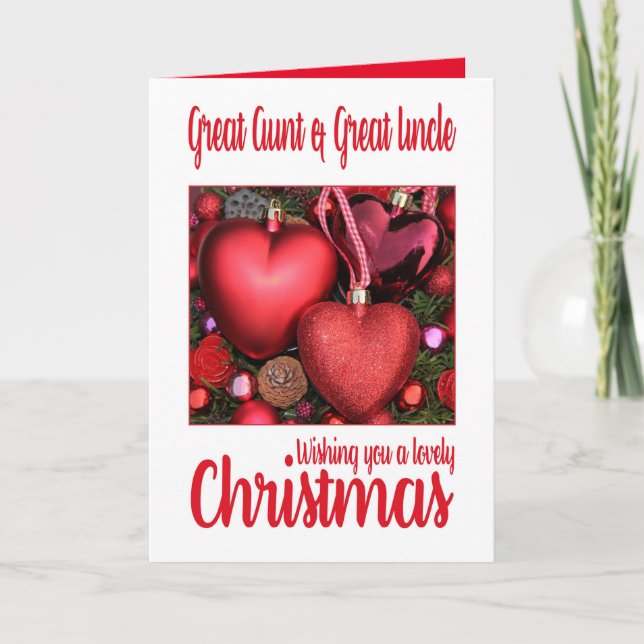 Underbart Moster och Underbart jullkort för morbro Helgkort (Framsida)