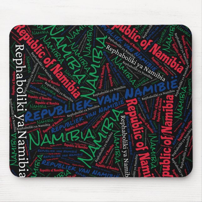Underbart Namibia Flagga Patriotic Färg Musmatta (Framsidan)