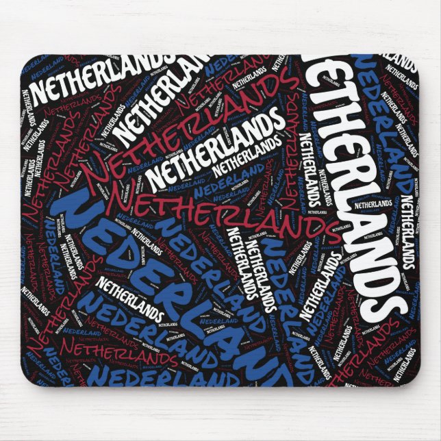 Underbart Nederländerna Flagga Färg Patriotic Musmatta (Framsidan)