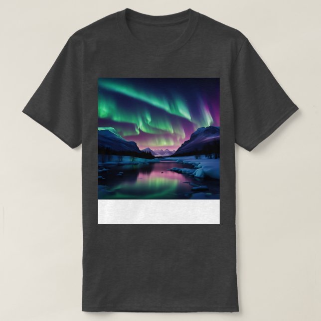 Underbart norra Ljus TShirt T Shirt (Design framsida)