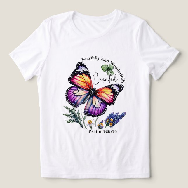 Underbart och fantastiskt skapat bibelcitat t shirt (Design Framsida)