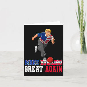 Underbart om - Lustigt Trump Bowling Accessor Kort
