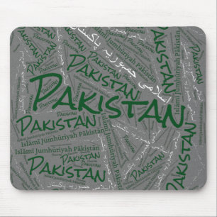 Underbart Pakistan Flagga Patriotic Färg Musmatta