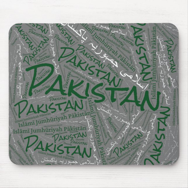 Underbart Pakistan Flagga Patriotic Färg Musmatta (Framsidan)