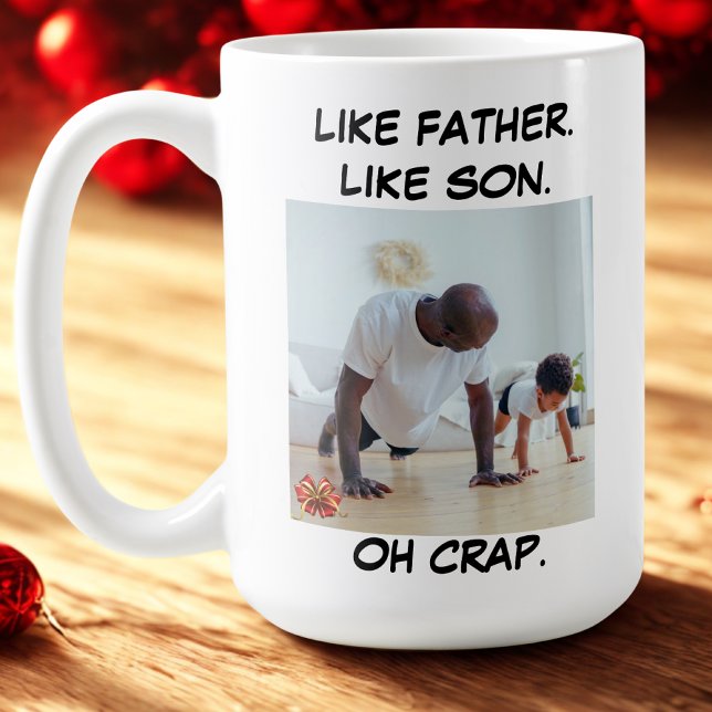 Underbart Pappa som Far som Son Photo Gift Kaffemugg (Skapare uppladdad)