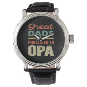 Underbart Pappor befordras till OPA Gift Manar Armbandsur