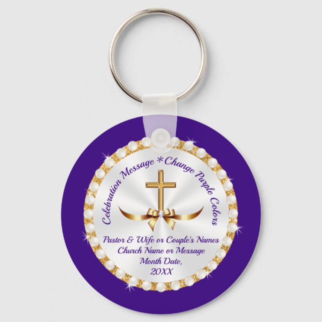 Underbart, Personlig, Andlig Party favors Nyckelring (Framsida)