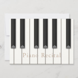 Underbart Piano Nycklar Large Anpassningsbar Music Inbjudningar
