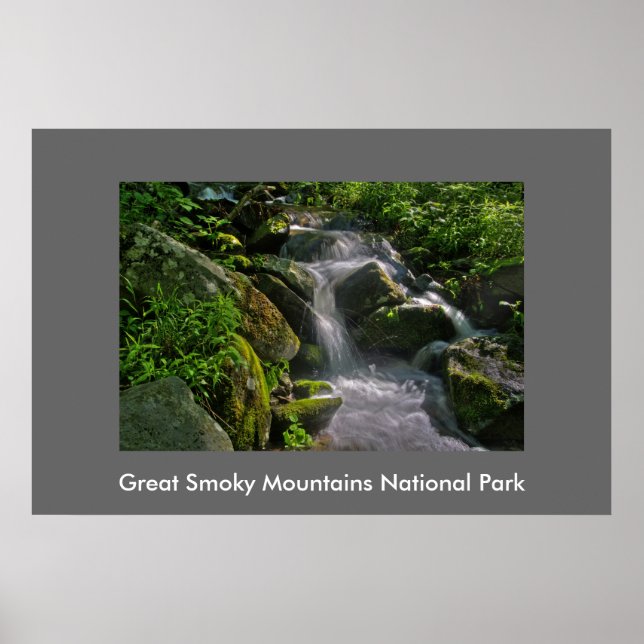 Underbart Poster av smoky Mountains nationalpark F (Framsidan)