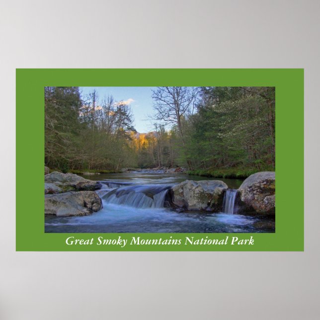 Underbart Poster av smoky Mountains nationalpark F (Framsidan)